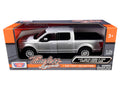 2019 Ford F-150 Limited Crew Cab Pickup Truck Metallic Silver 1/24-1/27 Diecast Model Car by Motormax-0