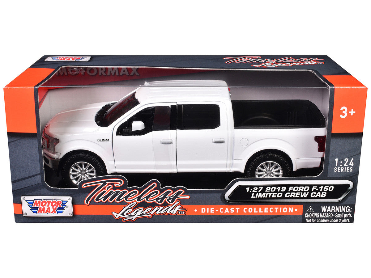 2019 Ford F-150 Limited Crew Cab Pickup Truck White 1/24-1/27 Diecast Model Car by Motormax-2