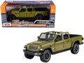 2021 Jeep Gladiator Overland (Open Top) Pickup Truck Matt Green 1/24-1/27 Diecast Model Car by Motormax-0