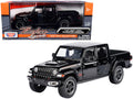 2021 Jeep Gladiator Rubicon (Closed Top) Pickup Truck Black 1/24-1/27 Diecast Model Car by Motormax-0