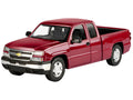 2006 Chevrolet Silverado 1500 Pickup Truck Red Metallic "Die-Cast Collection" Series 1/25 Diecast Model Car by Motormax-0