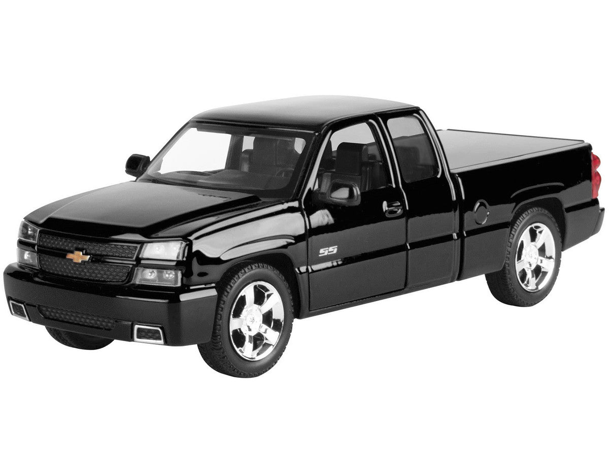 2006 Chevrolet Silverado SS Pickup Truck Black "Timeless Legends" Series 1/25 Diecast Model Car by Motormax-1