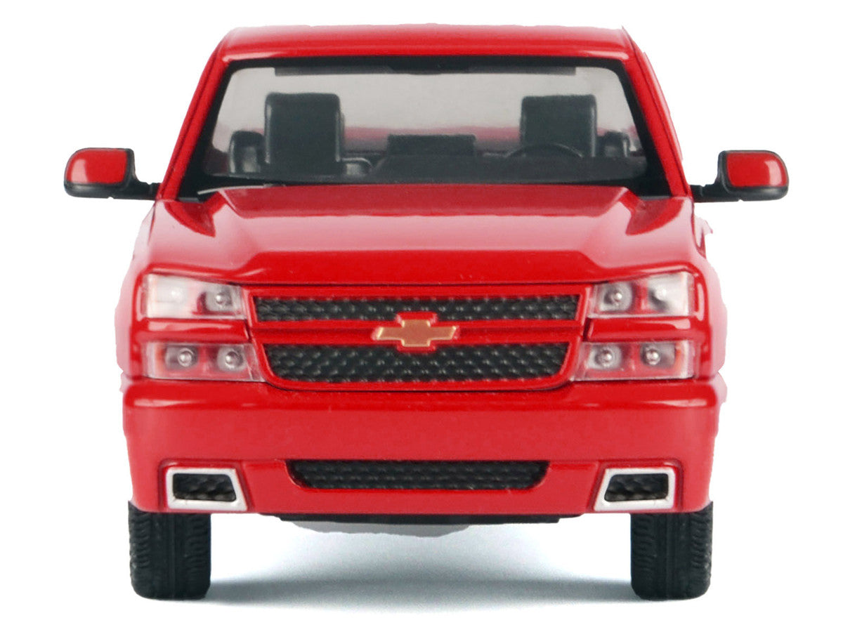 2006 Chevrolet Silverado SS Pickup Truck Red "Timeless Legends" Series 1/25 Diecast Model Car by Motormax-2