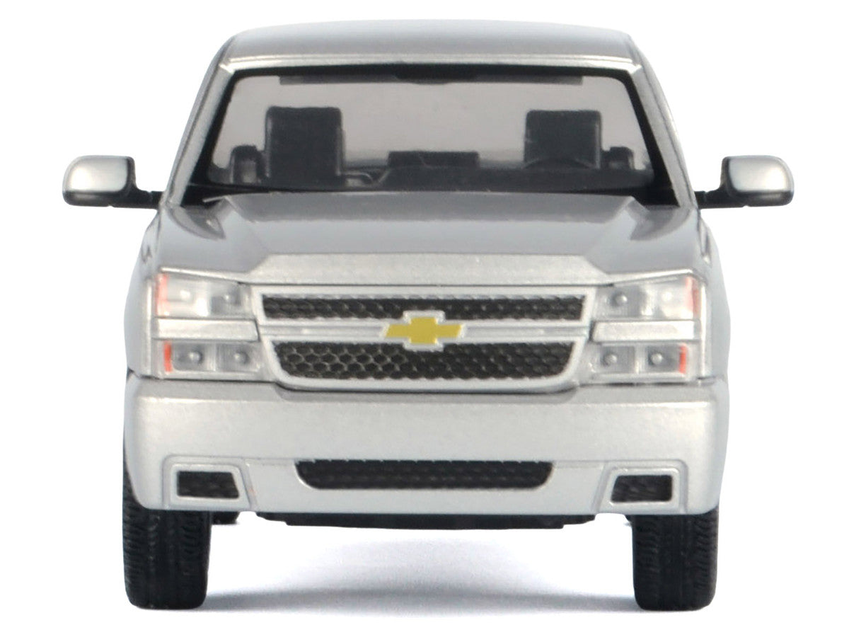 2006 Chevrolet Silverado SS Pickup Truck Silver Metallic "Timeless Legends" Series 1/25 Diecast Model Car by Motormax-2