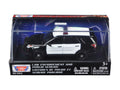 2015 Ford Police Interceptor Utility Plain Black and White 1/43 Diecast Model Car by Motormax-0