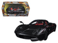 Pagani Huayra Matt Black with Red Interior 1/24 Diecast Model Car by Motormax-0