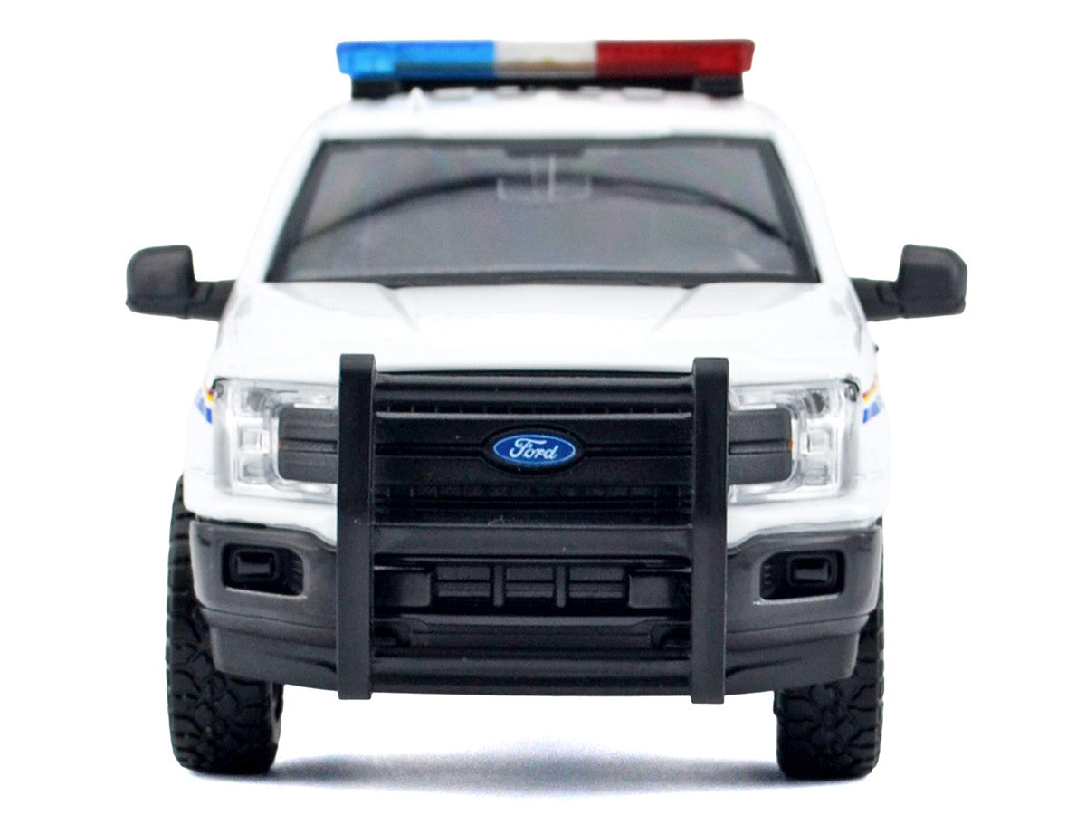 2019 Ford F-150 Lariat Crew Cab Pickup Truck "Royal Canadian Mounted Police" White with Flashing Light Bar and Front and Rear Lights and Sounds "Law Enforcement and Public Service" Series 1/24-1/27 Diecast Model Car by Motormax-2