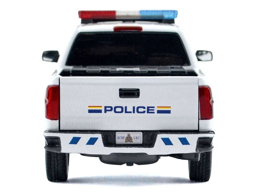 2017 Chevrolet Silverado 1500 LT Z71 Crew Cab Pickup Truck "Royal Canadian Mounted Police" White with Flashing Light Bar and Front and Rear Lights and Sounds "Law Enforcement and Public Service" Series 1/24-1/27 Diecast Model Car by Motormax-1