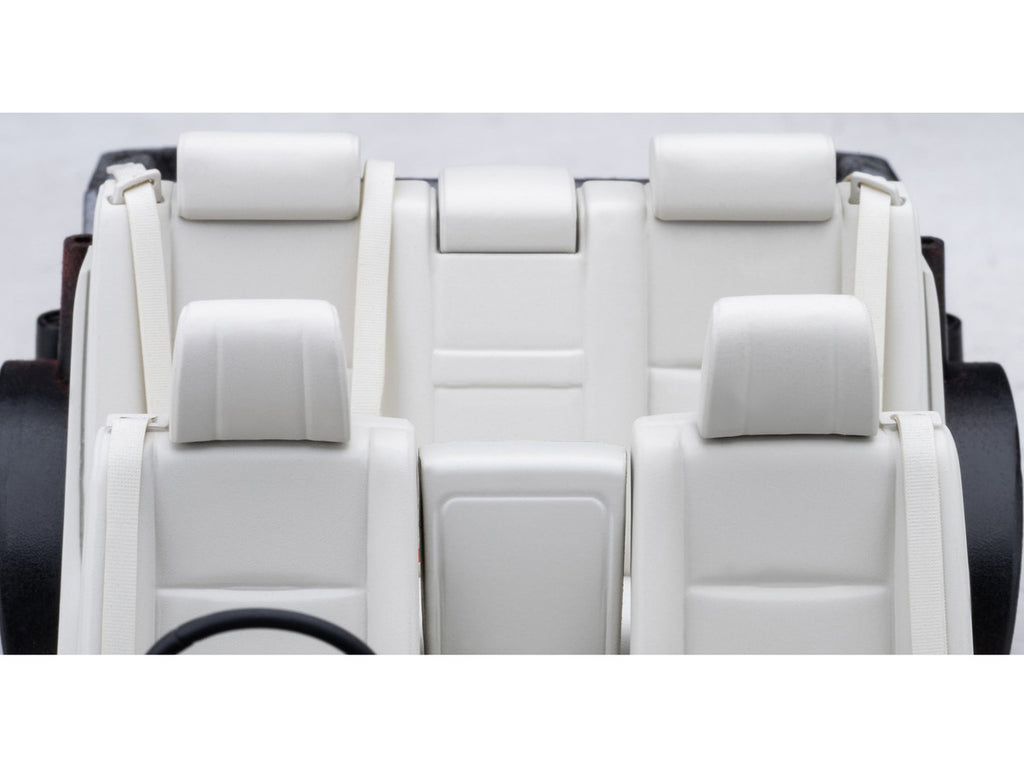 Toyota Century Open Car Convertible RHD (Right Hand Drive) Black with White Interior 1/18 Model Car by Autoart-3