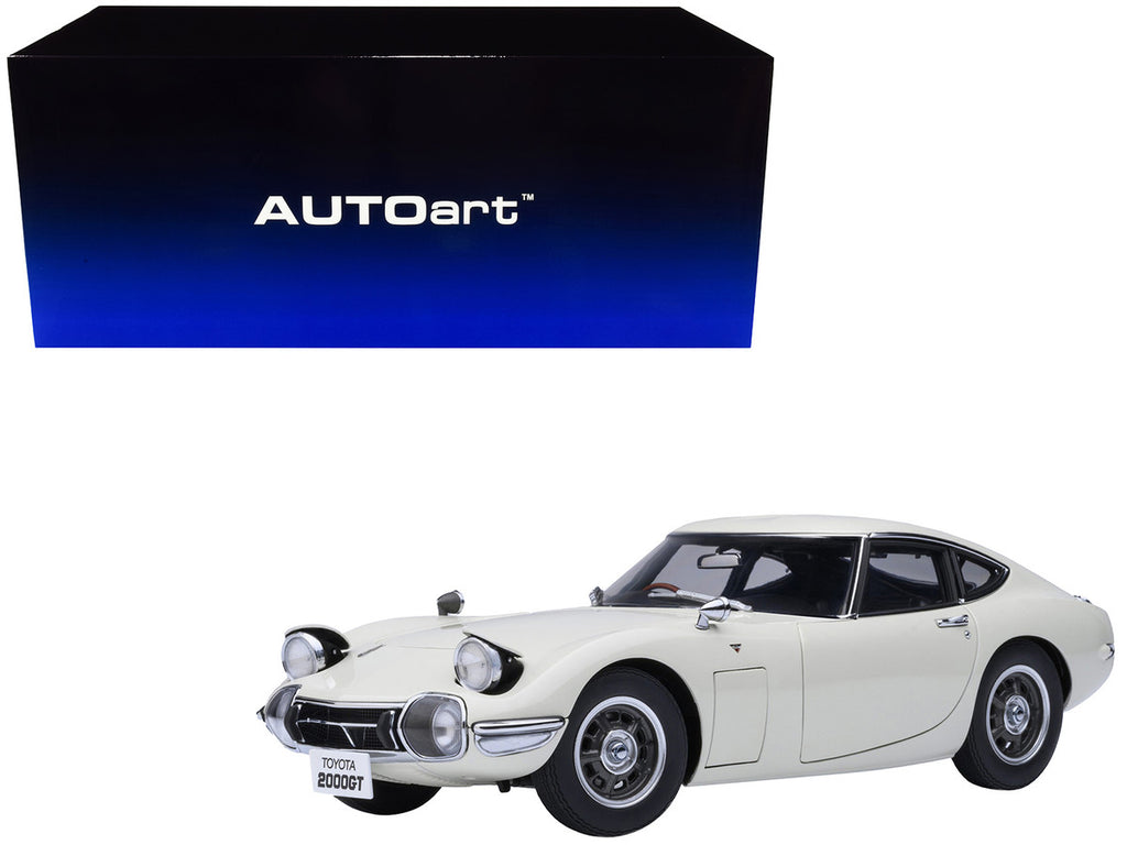 1967 Toyota 2000GT RHD (Right Hand Drive) White 1/18 Model Car by Autoart-4