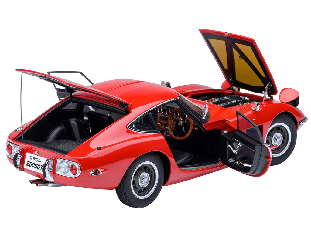 1967 Toyota 2000GT RHD (Right Hand Drive) Red 1/18 Model Car by Autoart-1