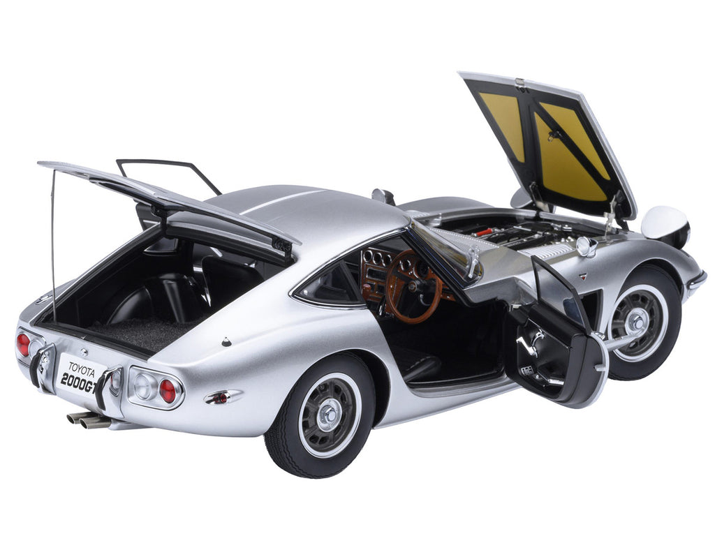 1967 Toyota 2000GT RHD (Right Hand Drive) Silver Metallic 1/18 Model Car by Autoart-0