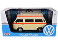 Volkswagen Type 2 (T3) High Roof Ambulance Cream with Orange Stripes 1/24 Diecast Model Car by Motormax-0