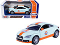Audi TT Coupe "Gulf Oil" Light Blue with Orange Stripes "Gulf Die-Cast Collection" 1/24 Diecast Model Car by Motormax-0