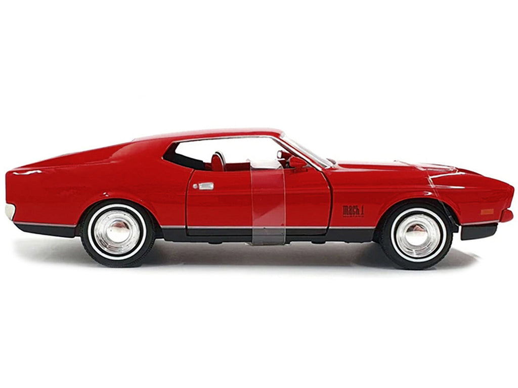 1971 Ford Mustang Mach 1 Red James Bond 007 "Diamonds are Forever" (1971) Movie "James Bond Collection" Series 1/24 Diecast Model Car by Motormax-1