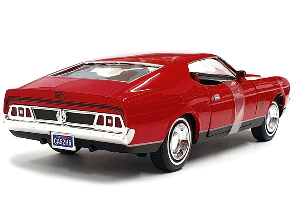 1971 Ford Mustang Mach 1 Red James Bond 007 "Diamonds are Forever" (1971) Movie "James Bond Collection" Series 1/24 Diecast Model Car by Motormax-2