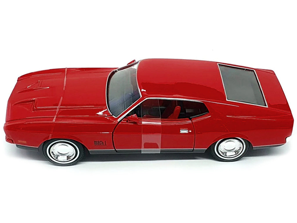 1971 Ford Mustang Mach 1 Red James Bond 007 "Diamonds are Forever" (1971) Movie "James Bond Collection" Series 1/24 Diecast Model Car by Motormax-3