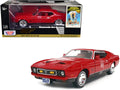 1971 Ford Mustang Mach 1 Red James Bond 007 "Diamonds are Forever" (1971) Movie "James Bond Collection" Series 1/24 Diecast Model Car by Motormax-0