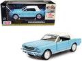 1964 1/2 Ford Mustang Light Blue with White Top James Bond 007 "Thunderball" (1965) Movie "James Bond Collection" Series 1/24 Diecast Model Car by Motormax-0