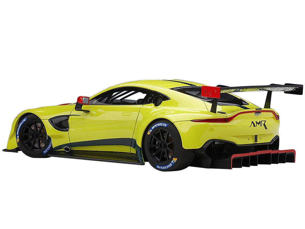 2018 Aston Martin Vantage GTE Le Mans PRO Presentation Car Lemon Green Metallic with Carbon and Red Accents "Aston Martin Racing" 1/18 Model Car by Autoart-2