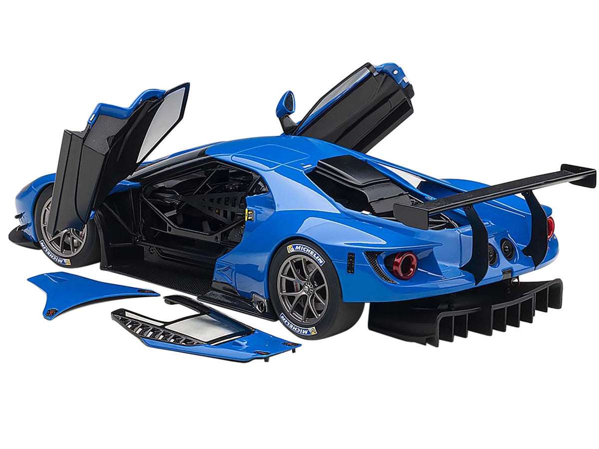 Ford GT Le Mans Plain Color Version Blue 1/18 Model Car by Autoart-1