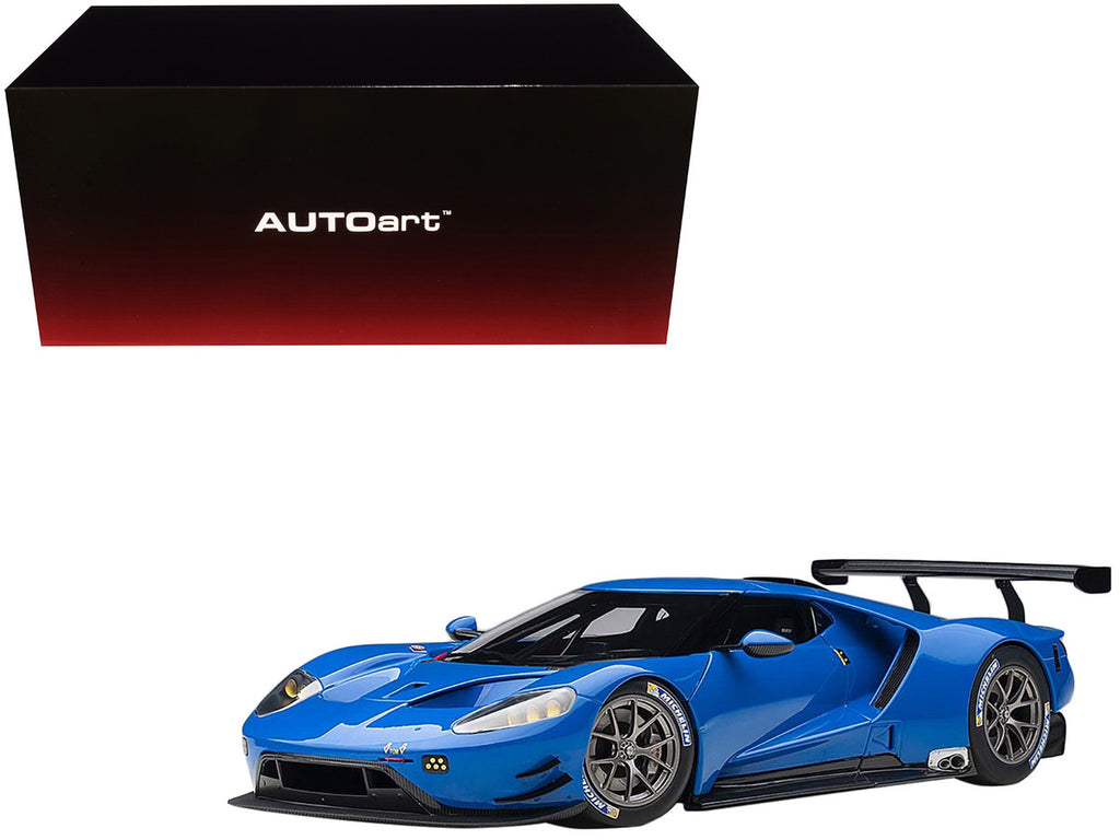 Ford GT Le Mans Plain Color Version Blue 1/18 Model Car by Autoart-0