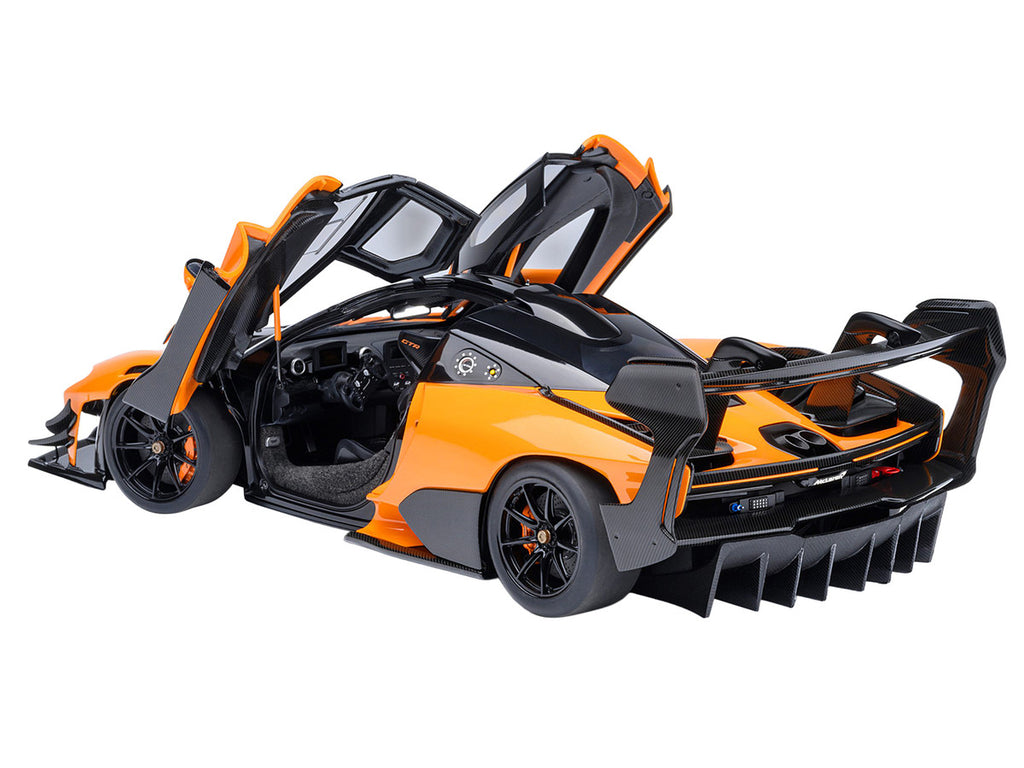 McLaren Senna GTR Orange with Black Top 1/18 Model Car by Autoart-1