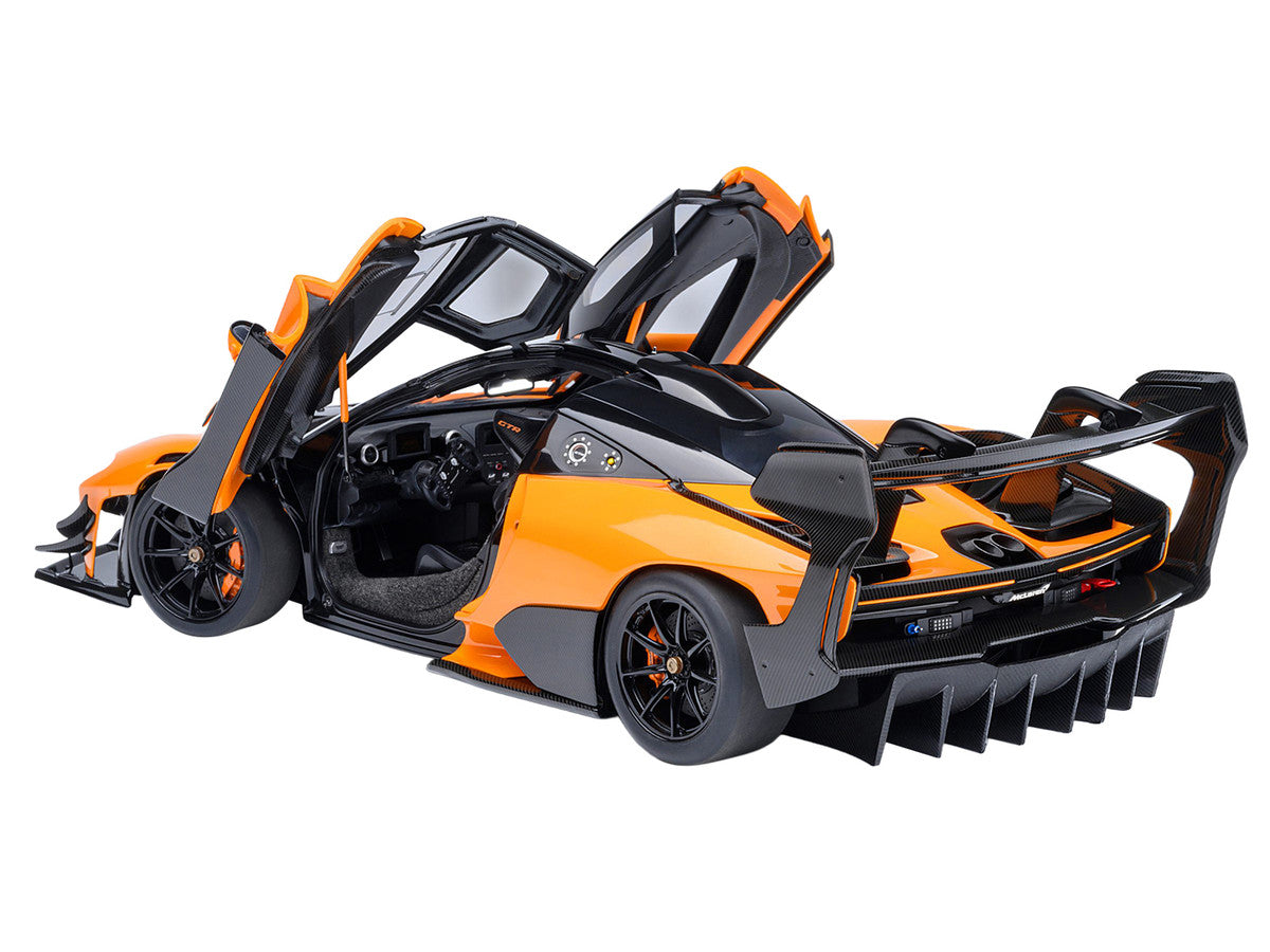 McLaren Senna GTR Orange with Black Top 1/18 Model Car by Autoart-1