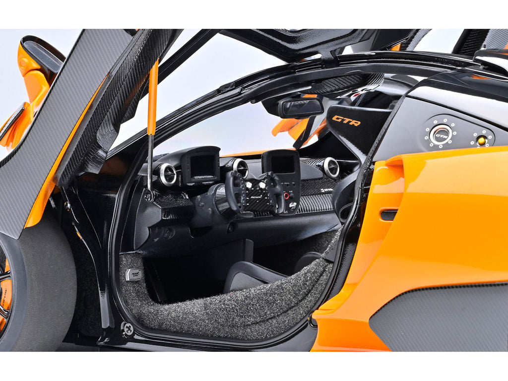 McLaren Senna GTR Orange with Black Top 1/18 Model Car by Autoart-3