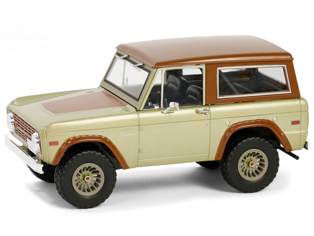 1970 Ford Bronco Gold Metallic with Brown Hood and Top  "Lost" (2004-2010) TV Series "Hollywood" Series 20 1/24 Diecast Model Car by Greenlight-1