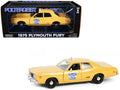 1975 Plymouth Fury Taxi "Crescent Cab Co." Yellow "Poltergeist" (1982) Movie "Hollywood" Series 20 1/24 Diecast Model Car by Greenlight-0