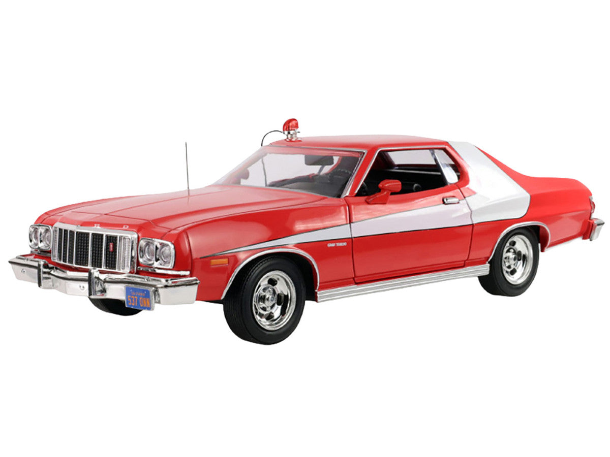 1976 Ford Gran Torino Red with White Graphics "Hollywood Greatest Hits" Series 1/24 Diecast Model Car by Greenlight-1