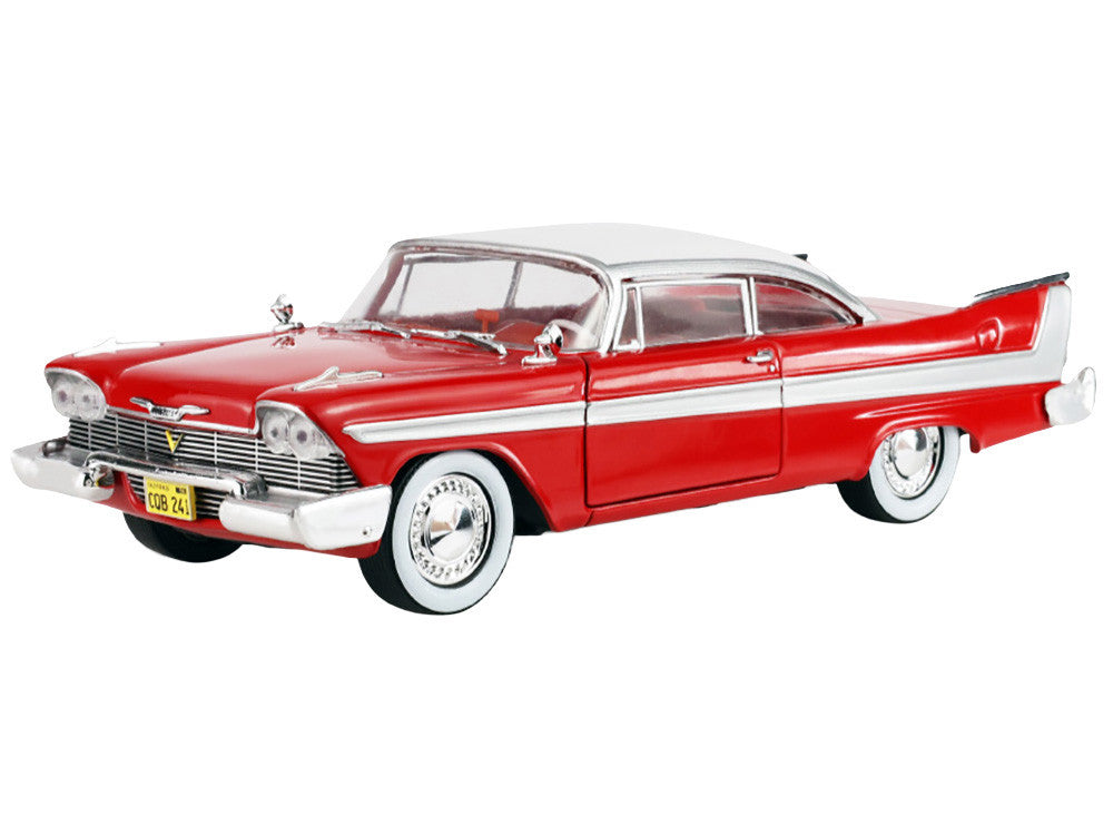 1958 Plymouth Fury Red with White Top and Red Interior "Hollywood Greatest Hits" Series 1/24 Diecast Model Car by Greenlight-0