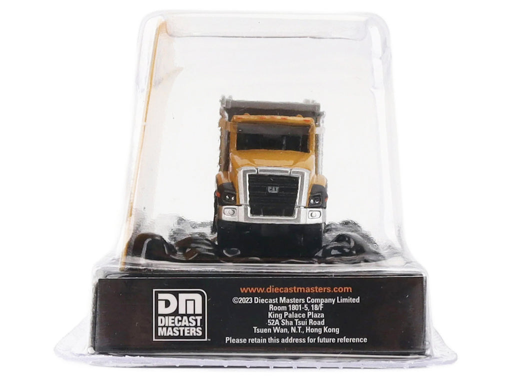 CAT Caterpillar CT660 Dump Truck Yellow "Micro-Constructor" Series Diecast Model by Diecast Masters-1