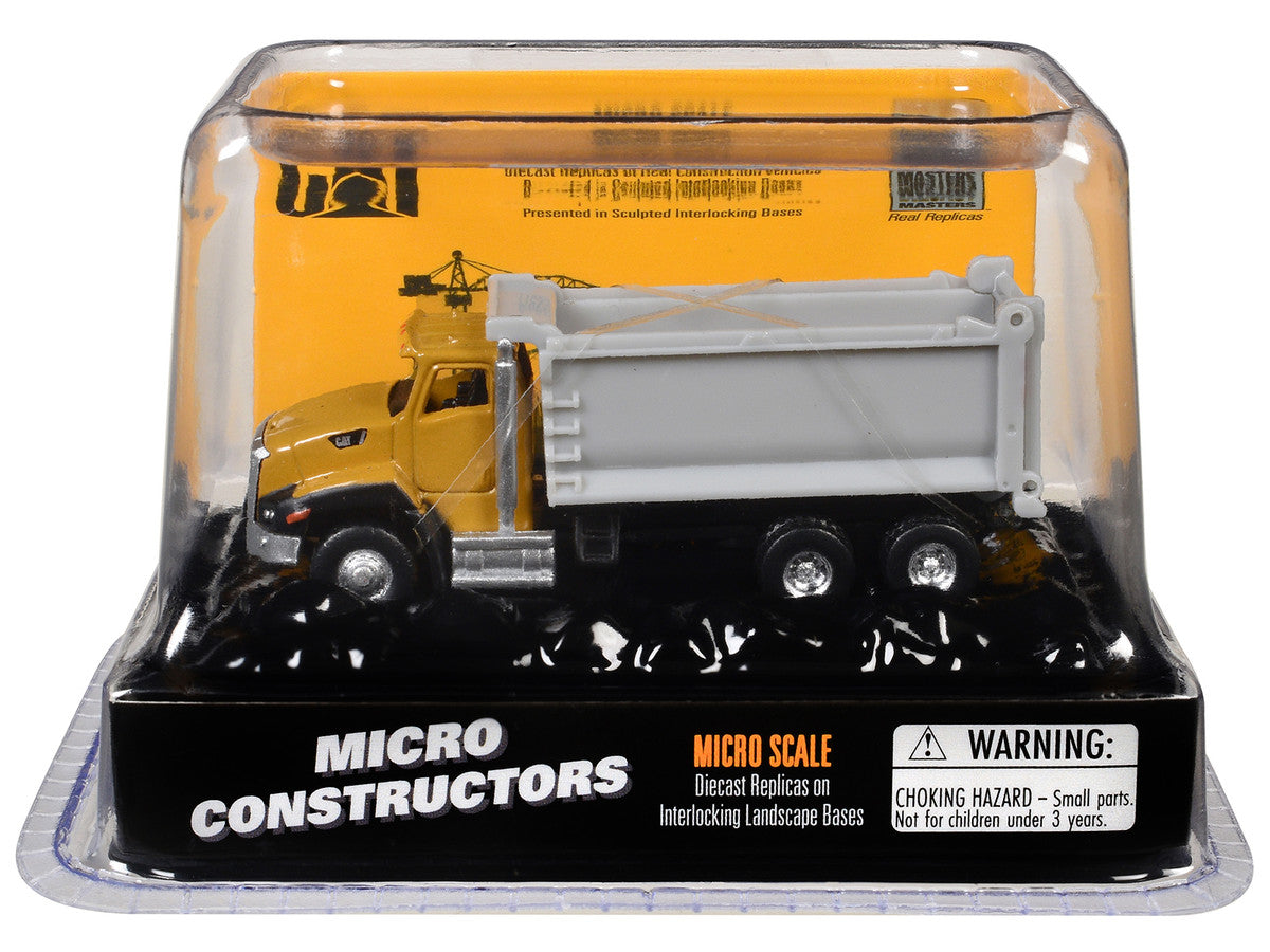 CAT Caterpillar CT660 Dump Truck Yellow "Micro-Constructor" Series Diecast Model by Diecast Masters-3