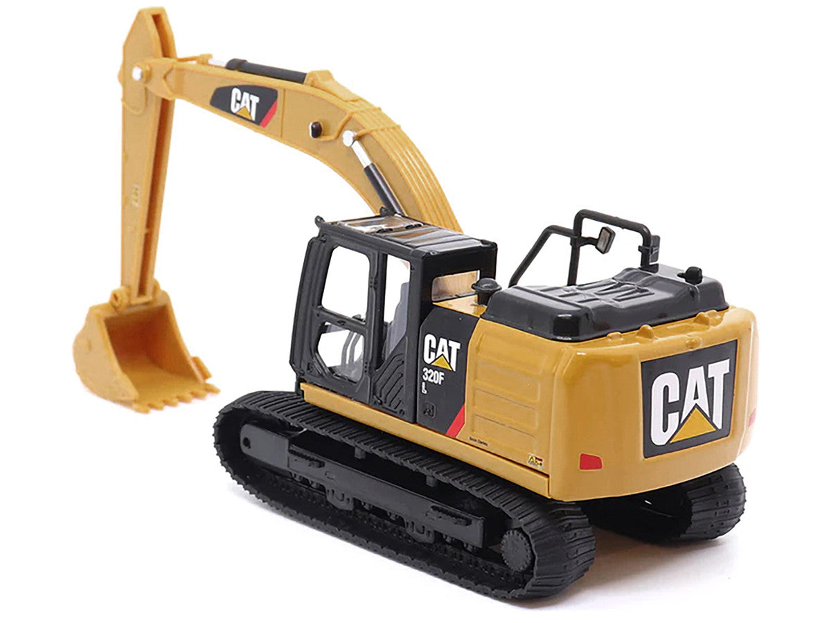 CAT Caterpillar 320F L Hydraulic Excavator Yellow and Black 1/64 Diecast Model by Diecast Masters-3
