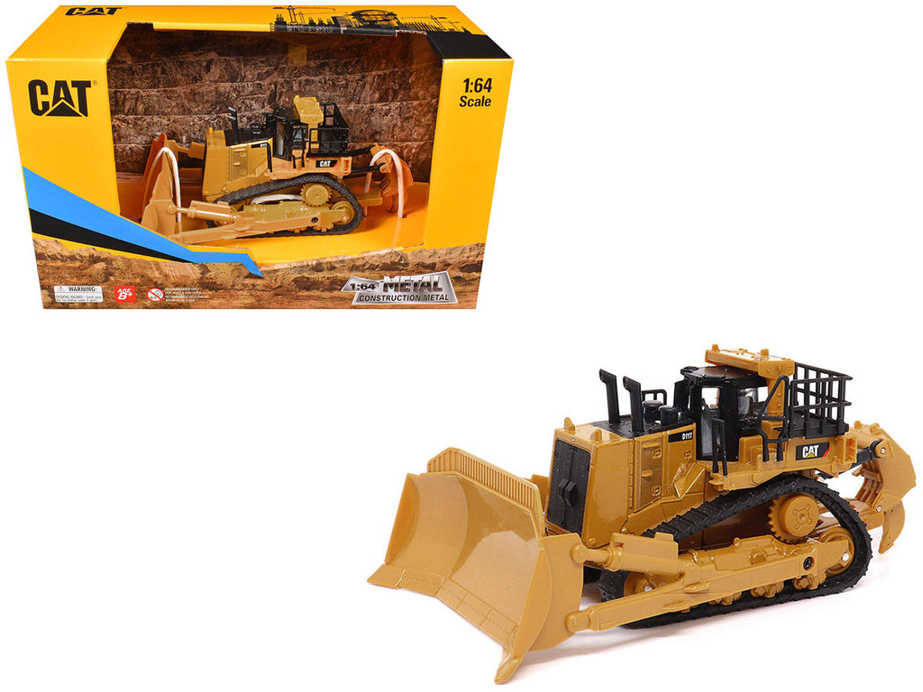 CAT Caterpillar D11T Dozer Yellow 1/64 Diecast Model by Diecast Masters-3