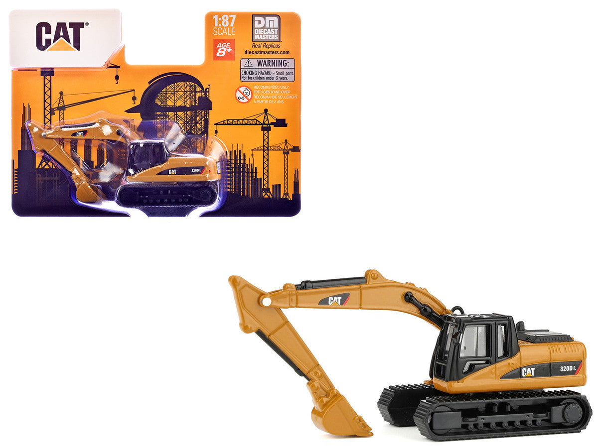 CAT Caterpillar 320D L Hydraulic Excavator Yellow 1/87 (HO) Diecast Model by Diecast Masters-3