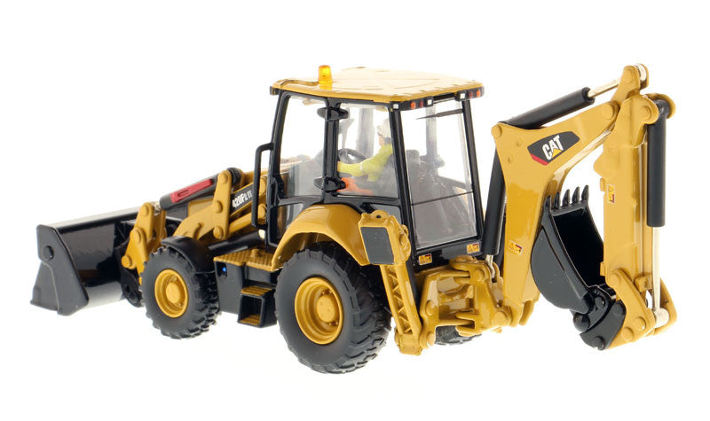 CAT Caterpillar 420F2 IT Backhoe Loader with Operator "High Line Series" 1/50 Diecast Model by Diecast Masters-1
