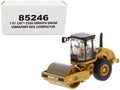 CAT Caterpillar CS56 Smooth Drum Vibratory Soil Compactor with Operator "High Line" Series 1/87 (HO) Scale Diecast Model by Diecast Masters-0