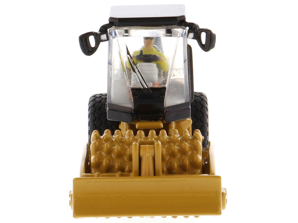 CAT Caterpillar CS56 Padfoot Drum Vibratory Soil Compactor with Operator "High Line" Series 1/87 (HO) Scale Diecast Model by Diecast Masters-3