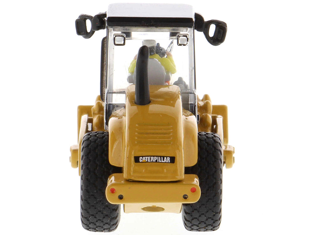 CAT Caterpillar CS56 Padfoot Drum Vibratory Soil Compactor with Operator "High Line" Series 1/87 (HO) Scale Diecast Model by Diecast Masters-4