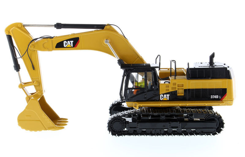 CAT Caterpillar 374D L Hydraulic Excavator with Operator "High Line" Series 1/50 Diecast Model by Diecast Masters-1