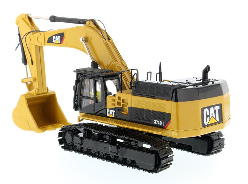 CAT Caterpillar 374D L Hydraulic Excavator with Operator "High Line" Series 1/50 Diecast Model by Diecast Masters-2
