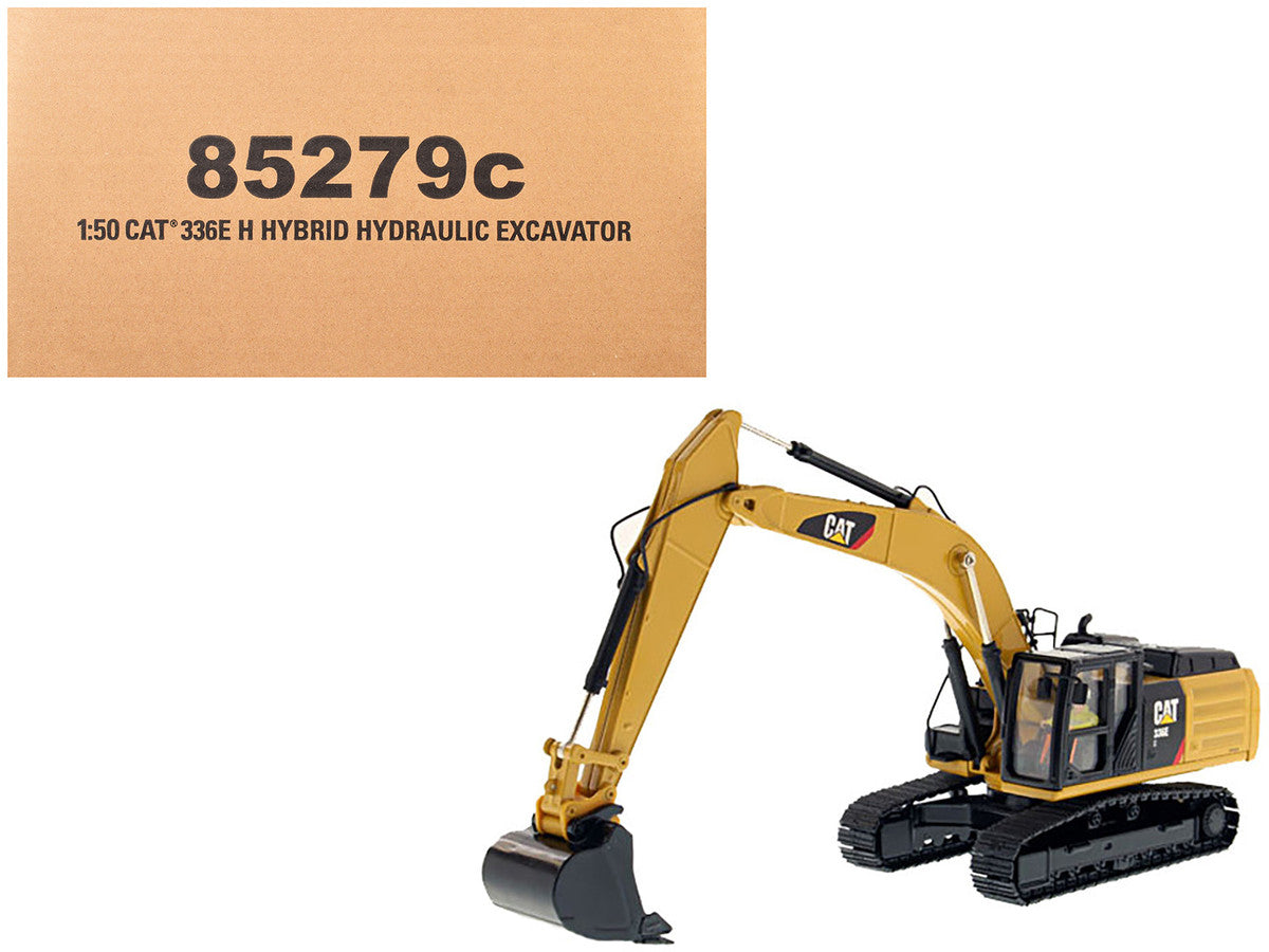 CAT Caterpillar 336E H Hybrid Hydraulic Excavator with Operator "Core Classics" Series 1/50 Diecast Model by Diecast Masters-2
