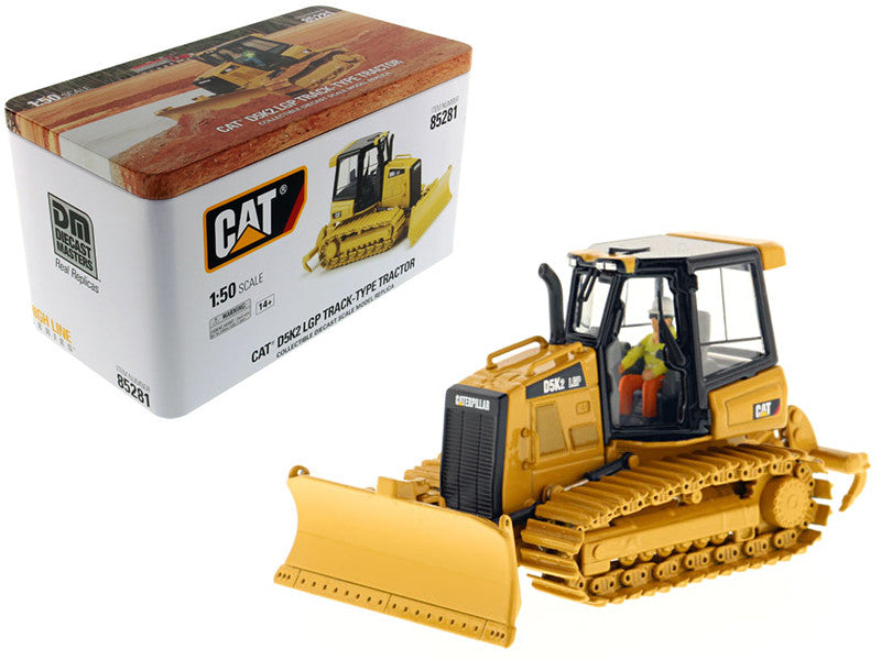 CAT Caterpillar D5K2 LGP Track Type Tractor Dozer with Ripper and Operator "High Line" Series 1/50 Diecast Model by Diecast Masters-0