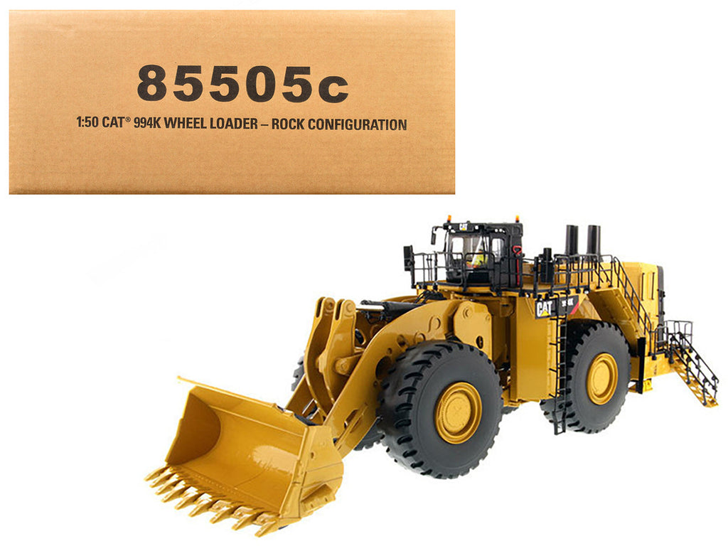 CAT Caterpillar 994K Wheel Loader with Rock Bucket and Operator "Core Classics" Series 1/50 Diecast Model  by Diecast Masters-2