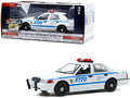 2011 Ford Crown Victoria Police Interceptor "New York City Police Department" (NYPD) White "Hot Pursuit" Series 1/24 Diecast Model Car by Greenlight-0