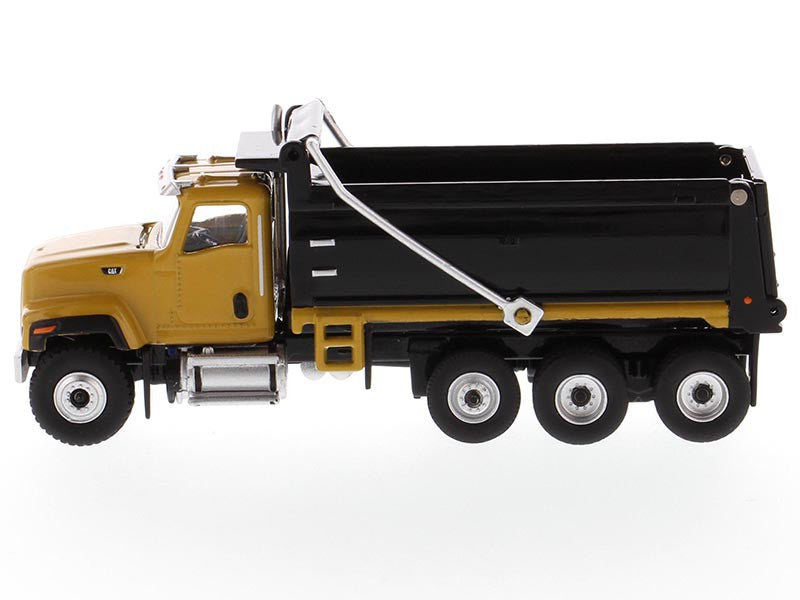 CAT Caterpillar CT681 Dump Truck Yellow and Black "High Line" Series 1/87 (HO) Scale Diecast Model by Diecast Masters-1