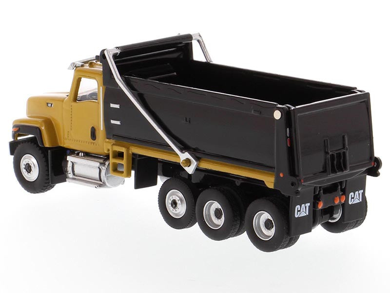 CAT Caterpillar CT681 Dump Truck Yellow and Black "High Line" Series 1/87 (HO) Scale Diecast Model by Diecast Masters-2